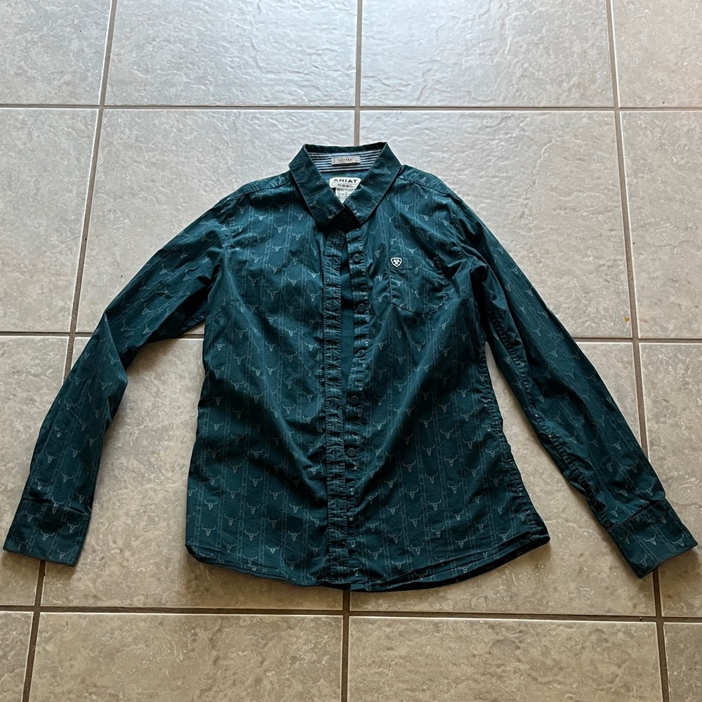 Ariat Teal Button-Down Shirt